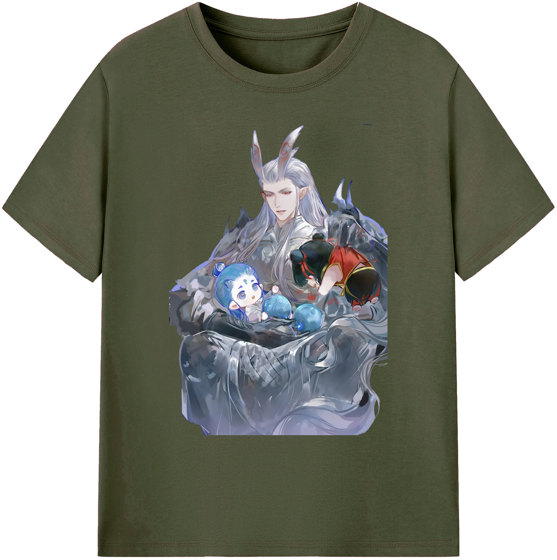 （画像用） Ne Zha 2 ナタ 魔童の大暴れ 綿100％ メンズ半袖Tシャツ｜肌触りやわらか＆通気性